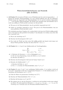 Wahrscheinlichkeitstheorie und Statistik (BSc D-ITET)
