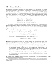 Hierarchiesätze, die Klassen NL und PSpace