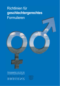 Richtlinien für geschlechtergerechtes Formulieren (PDF 297.4 KB)