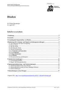 Dioden - baumberger hochfrequenzelektronik