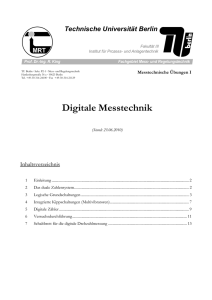 Digitale Messtechnik - Fachgebiet Mess