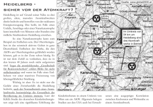 Heidelberg - sicher vor der Atomkraft?