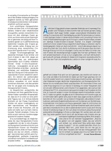 Mündig - Deutsches Ärzteblatt