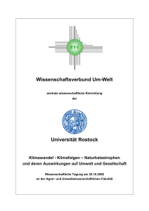 Wissenschaftsverbund Um-Welt Universität Rostock