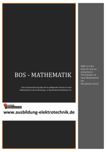 BOS - Mathematik - Ausbildung