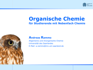 Organische Chemie für Studierende mit