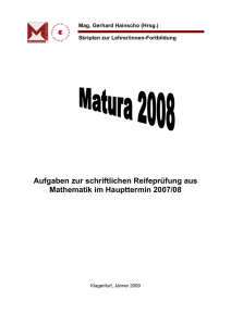 Maturabeispiele Kärnten 2008
