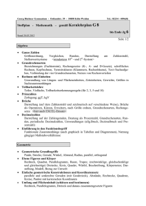 Schulinternes Curriculum Sek I - Georg-Büchner