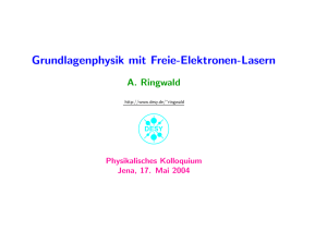 Grundlagenphysik mit Freie-Elektronen-Lasern