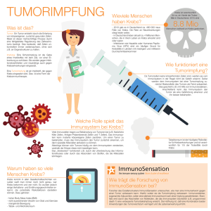 Immunosensation Infografik Tumorimpfung