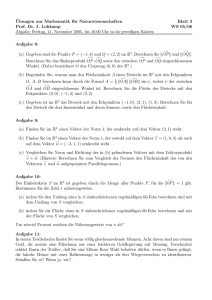 ¨Ubungen zur Mathematik für Naturwissenschaften Blatt 3 Prof. Dr. J