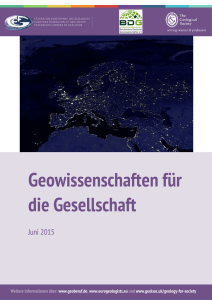 Geowissenschaften für die Gesellschaft - geo.uni