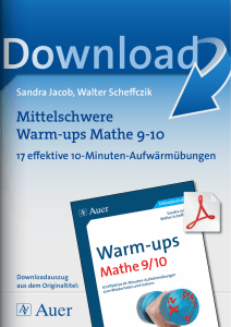 Warm-ups - Auer Verlag