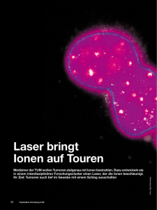 Laser bringt Ionen auf Touren