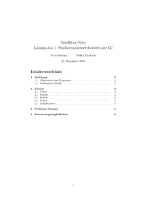 Satelliten-Netz Lösung des 1. Studierendenwettbewerb der GI