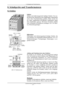 Schaltgeräte und Transformatoren