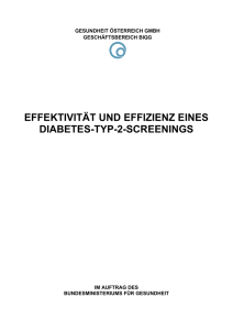 effektivität und effizienz eines diabetes-typ-2-screenings