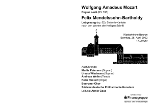 Wolfgang Amadeus Mozart Felix Mendelssohn