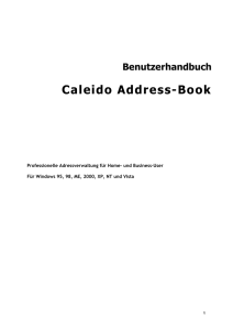 Caleido Address-Book Benutzerhandbuch