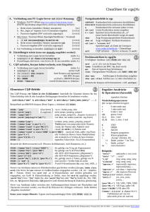 CheatSheet für cqp@fu