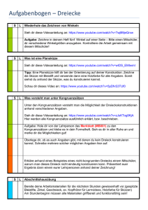 Aufgabenbogen – Dreiecke