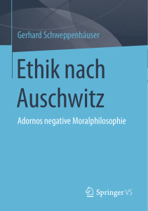 Gerhard Schweppenhäuser Adornos negative Moralphilosophie