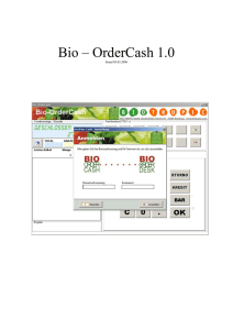 Bio –OrderCash 1.0