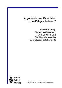 Argumente und Materialien zum Zeitgeschehen 28 - Hanns