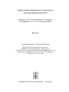 Rheinbergers Wallenstein-Sinfonie op. 10. Ambivalenzen in der