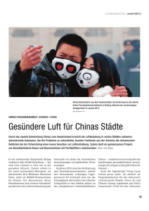 Gesündere Luft für Chinas Städte