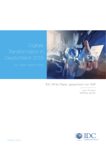 Digitale Transformation in Deutschland 2015