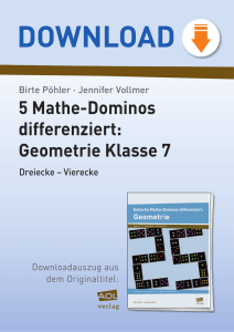 5 Mathe-Dominos differenziert: Geometrie Klasse 7 - AOL