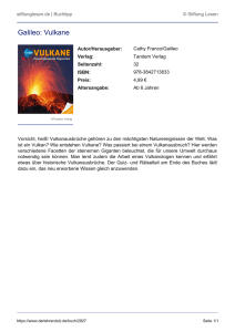 Buchtipp: Galileo: Vulkane