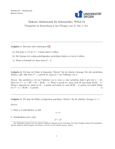 Diskrete Mathematik für Informatiker, WS12/13