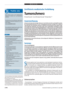 Tumorschmerz - Deutsches Ärzteblatt