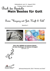 Handzettel - Martin Aebersold - Mein Bestes fuer Gott