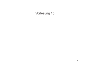 Vorlesung 1b