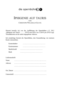iphigenie auf tauris - Opernbühne eV Bad Aibling / Maxlrain