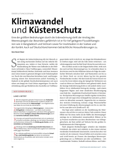 Klimawandel und Küstenschutz