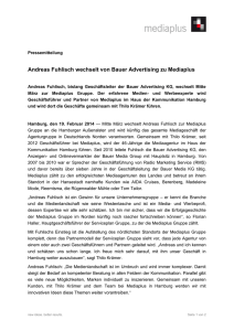 Andreas Fuhlisch wechselt von Bauer Advertising zu Mediaplus