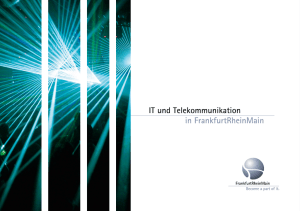 Flyer IT und Telekommunikation in FrankfurtRheinMain 2011