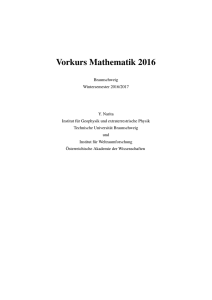 Skript zum Mathe-Vorkurs - Technische Universität Braunschweig