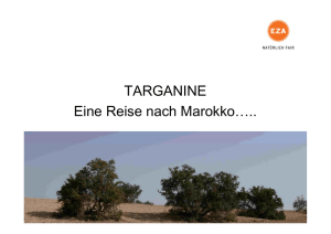 TARGANINE TARGANINE Eine Reise nach Marokko…..