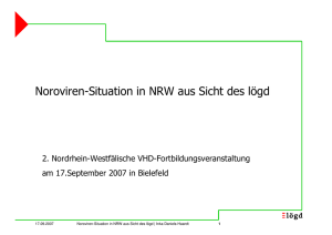 Noroviren-Situation in NRW aus Sicht des lögd