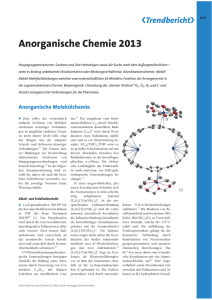 Anorganische Chemie 2013