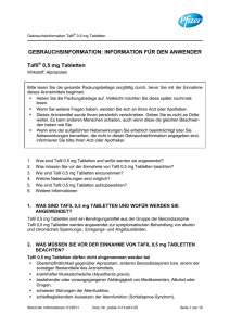 Tafil 0,5 mg Tabletten - die-apotheke