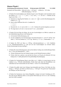 Physik I Klausur 200708