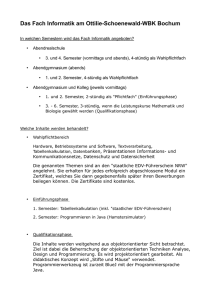 Informatik - Ottilie-Schoenewald-Weiterbildungskolleg der Stadt