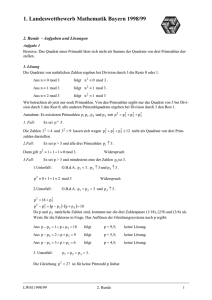 2 - Landeswettbewerb Mathematik Bayern