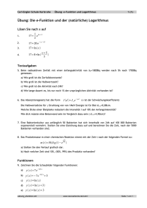 e-Funktion und Logarithmus - Carl-Engler